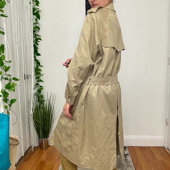 Burberry The Short Islington Trench Coat Button Down Size 48 | US 8 Beige - Picture 3 of 4